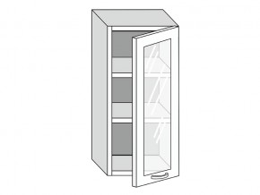 19.40.3 Шкаф настенный (h=913) на 400мм с 1-ой стекл. дверцей в Копейске - kopejsk.magazin-mebel74.ru | фото