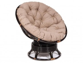 Кресло-качалка Papasan w 23/01 B с подушкой Antique brown, экошерсть Коричневый в Копейске - kopejsk.magazin-mebel74.ru | фото