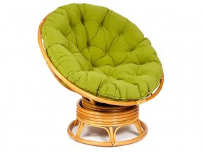 Кресло-качалка Papasan w 23/01 B с подушкой Honey, флок Олива в Копейске - kopejsk.magazin-mebel74.ru | фото