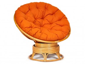 Кресло-качалка Papasan w 23/01 B с подушкой Honey, ткань Оранжевый в Копейске - kopejsk.magazin-mebel74.ru | фото