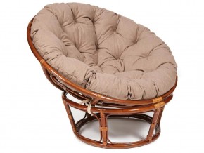 Кресло Papasan 23/01 W с подушкой Pecan, экошерсть Коричневый в Копейске - kopejsk.magazin-mebel74.ru | фото