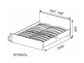 Кровать 1600х2000 ортопедическое основание в Копейске - kopejsk.magazin-mebel74.ru | фото