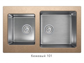 Мойка комбинированная Tolero twist TTS-840 Бежевый 101 в Копейске - kopejsk.magazin-mebel74.ru | фото