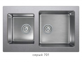 Мойка комбинированная Tolero twist TTS-840 Серый 701 в Копейске - kopejsk.magazin-mebel74.ru | фото