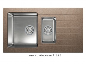 Мойка комбинированная Tolero twist TTS-890 Темно-бежевый 823 в Копейске - kopejsk.magazin-mebel74.ru | фото