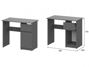 Стол письменный 900 Денвер Графит серый в Копейске - kopejsk.magazin-mebel74.ru | фото
